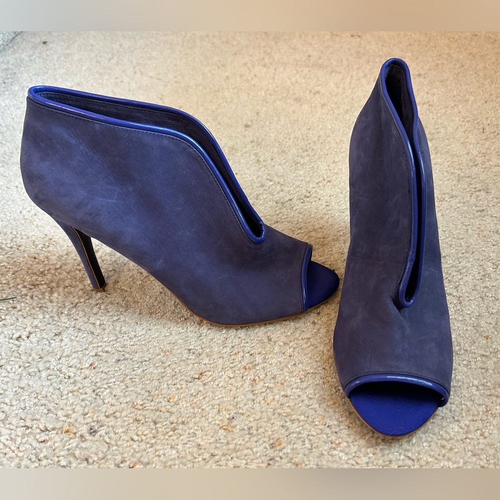 New - Purple Open Peep Toe Booties by RACHEL Rachel Roy